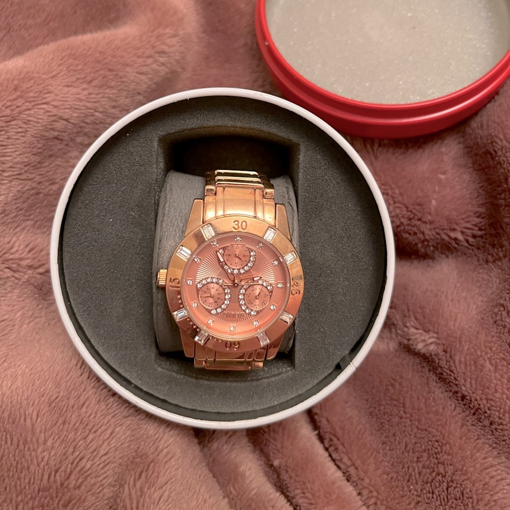Relic Rose Gold Diamond Encrusted Watch.